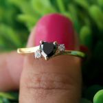 Find Best Black Heart Engagement Ring