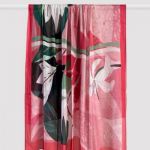 Wrap Yourself in Beauty: Experience the Splendor of the Ruby Floral Large Scarf - A Symbol of Grace and Elegance