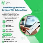 Best Mobile App Development Services In USA-Codermasktech